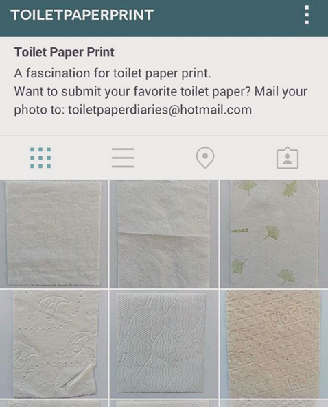 Toiletpaperprint by Moyca Gort